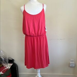 Old Navy Orange Pink Sleeveless Sundress